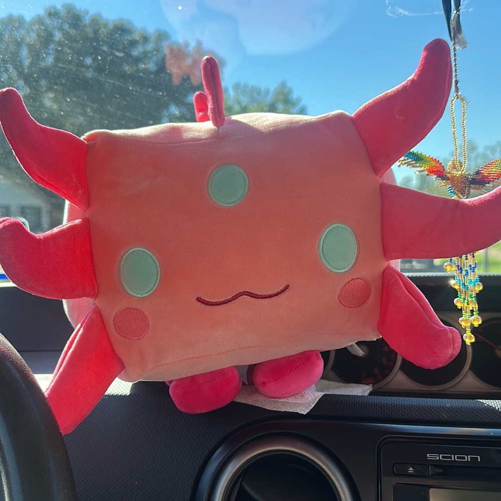 Pet Simulator X Series 1 Deluxe Tech 8" Pink Axylotyl Plush - no code no box